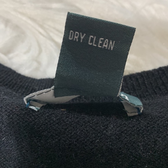 GRIFFEN cashmere sweater Vneck raglan ribbed long sleeves curved hi-lo hemline S - Picture 5 of 8